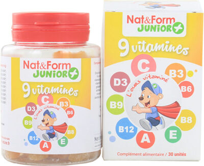 9 Vitamines - 30 Oursons - Nat & Form Junior +