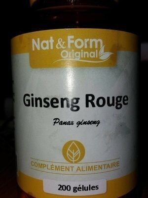 Nat & Form Ginseng Rouge De Chine 200 Gélules