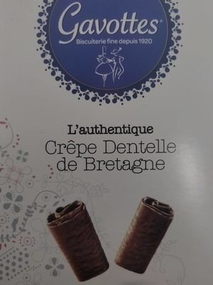 L'authentique Crêpe Dentelle de Bretagne Chocolat Noir