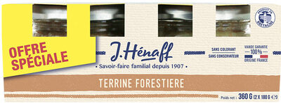 Terrines forestière Hénaff