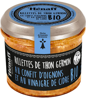 Rillettes de Thon Germon au Confit d'oignons et au vinaigre de cidre Bio