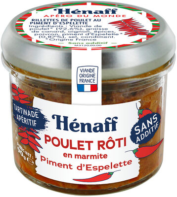 Poulet rôti en marmite, piment d’espelette