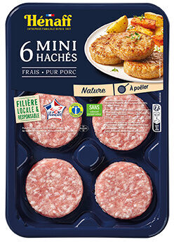 6 mini hachés nature