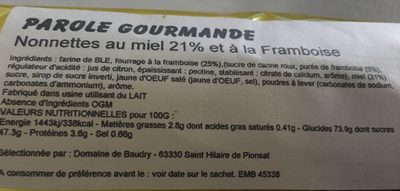 Nonnettes au Miel et à la Framboise