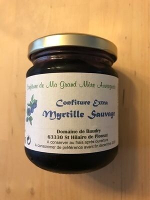 Confiture Extra Myrtille Sauvage