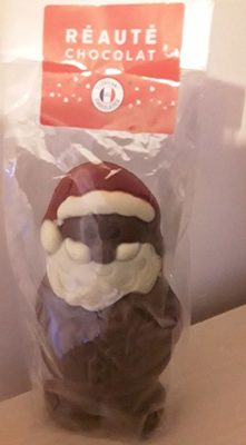 Père noël en chocolat décoré