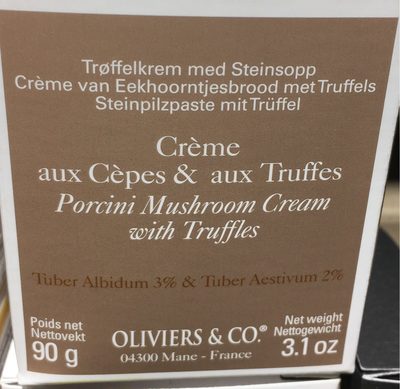 Crème aux cèpes & aux truffes
