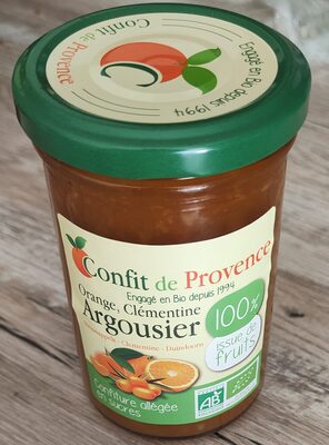 Orange, clémentine, argousier, allégée en sucre