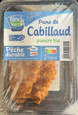 Pané de cabillaud Panure bio