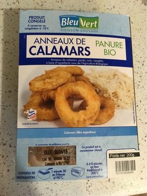 Anneaux De Calamars Panes Surgeles