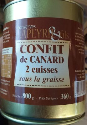 Confit de canard Lapeyrie