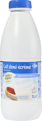Lait demi-écrémé stérilisé UHT