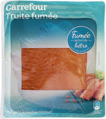 Truite fumée élevée en mer