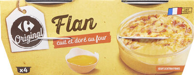 Flan cuit et doré au four