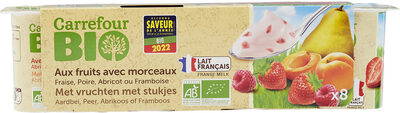 Aux fruits avec morceaux Fraise, Poire, Abricot ou Framboise