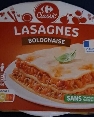 Lasagnes à la Bolognaise