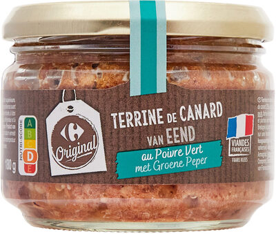 Terrine de canard au poivre vert