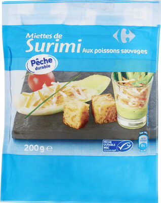 Miettes de surimi Aux poissons sauvages