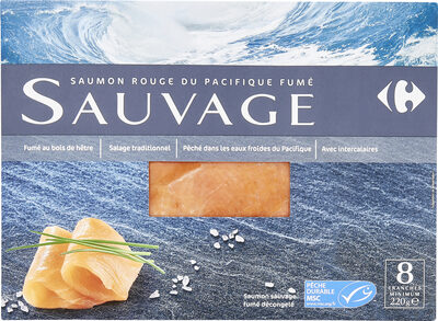 Saumon rouge du Pacifique fumé SAUVAGE
