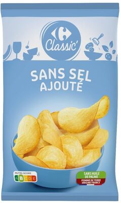 Chips sans sel ajouté