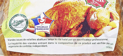 Poulet cuit Fumé Halal