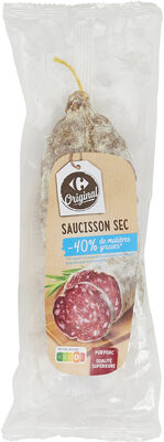 Saucisson sec -40% de matieres grasses