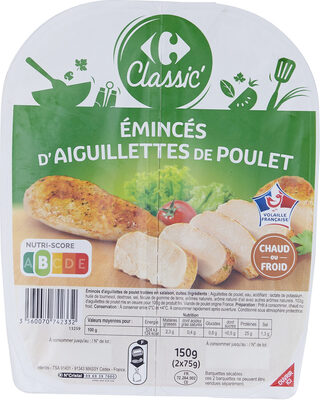 Émincés d'aiguillettes de poulet