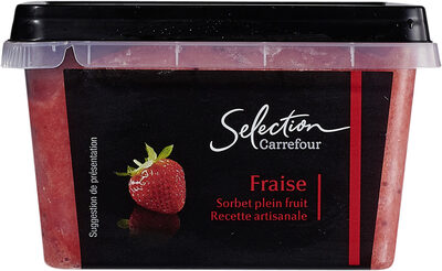 Sorbet plein fruit fraise
