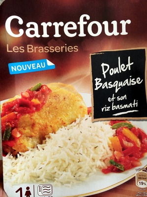 Poulet basquaise et son riz basmati (Les Brasseries)