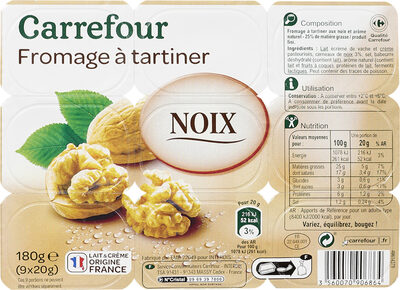 Fromage à tartiner Noix, aromatisé