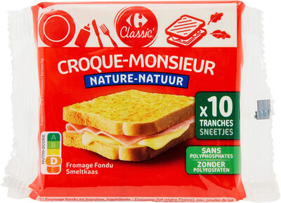 CROQUE-MONSIEUR NATURE Fromage Fondu
