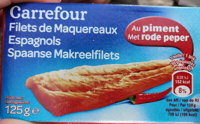 Filets de maquereaux espagnols