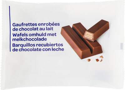Barrita de galleta crujiente bañada en chocolate