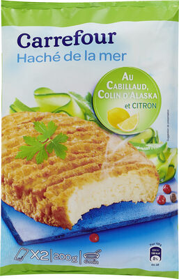 Haché de la mer cabillaud colin citron