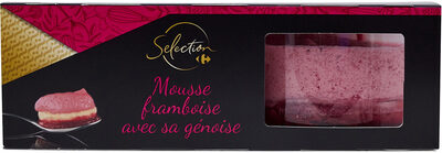 Mousse framboise avec sa génoise
