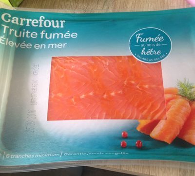 Truite fumée élevée en mer