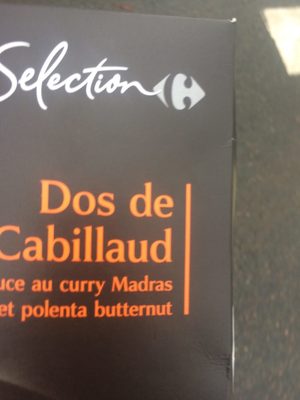 Plat cuisiné cabillaud polenta butternut Selection