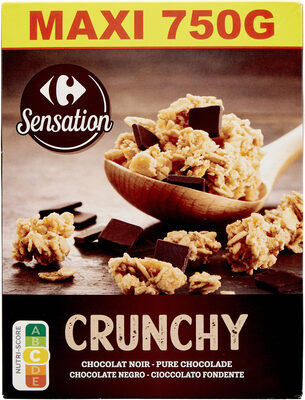 Muesly croustillant cruchy chocolat noir intense