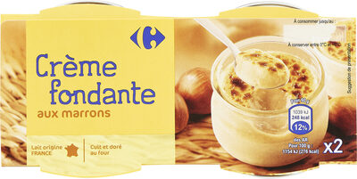 Crème fondante aux marrons