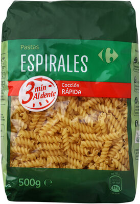 Espirales cocción rápida