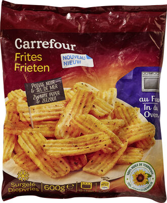 Frites au four poivre noir et sel de mer