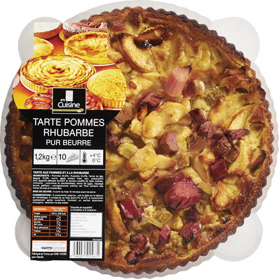 Tarte pommes rhubarbe