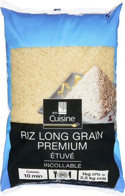 Riz long grain premium etuve incollable
