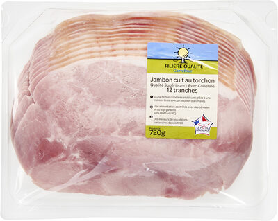 Jambon cuit superieur au torchon