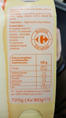 Vanille a boire