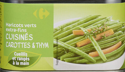 Haricots verts extra-fins Cuisinés Carottes et thym