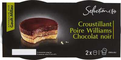 Croustillant Poire Williams Chocolat noir