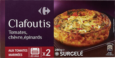 Clafoutis tomate chevre epinards