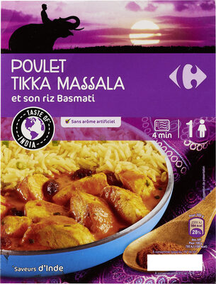 Poulet TIKKA MASSALA & SON RIZ BASMATI
