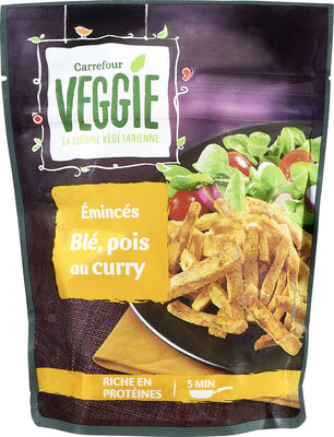 Emincés blé, pois au curry